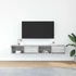 Kép 3/11 - 2 db szürke sonoma szerelt fa fali TV-szekrény 80x31x25,5 cm