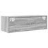 Kép 9/11 - 2 db szürke sonoma szerelt fa fali TV-szekrény 80x31x25,5 cm