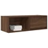 Kép 4/11 - 2 db barna tölgy színű szerelt fa TV-szekrény 80x31x25,5 cm