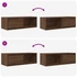 Kép 10/11 - 2 db barna tölgy színű szerelt fa TV-szekrény 80x31x25,5 cm