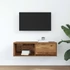 Kép 3/11 - Antik fa színű szerelt fa TV-szekrény 80x31x25,5 cm