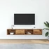 Kép 3/11 - 2 db antik fa szerelt fa fali TV-szekrény 80x31x25,5 cm