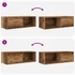 Kép 10/11 - 2 db antik fa szerelt fa fali TV-szekrény 80x31x25,5 cm