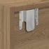 Kép 11/11 - Kézműves tölgy színű szerelt fa TV-szekrény 80x31x25,5 cm