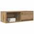 Kép 4/11 - Kézműves tölgy színű szerelt fa TV-szekrény 80x31x25,5 cm