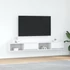 Kép 1/11 - 2 db fehér szerelt fa TV-szekrény 100x31x25,5 cm