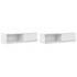 Kép 2/11 - 2 db fehér szerelt fa TV-szekrény 100x31x25,5 cm