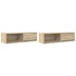 Kép 2/11 - 2 db sonoma tölgy színű szerelt fa TV-szekrény 100x31x25,5cm