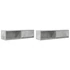 Kép 2/11 - 2 db betonszürke szerelt fa TV-szekrény 100x31x25,5cm