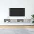 Kép 3/11 - 2 db betonszürke szerelt fa TV-szekrény 100x31x25,5cm