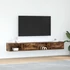 Kép 1/11 - 2 db füstös tölgy színű szerelt fa TV-szekrény 100x31x25,5cm