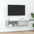 Kép 1/11 - Szürke sonoma színű szerelt fa TV-szekrény 100x31x25,5cm