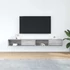 Kép 3/11 - 2 db szürke sonoma szerelt fa fali TV-szekrény 100x31x25,5cm