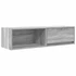 Kép 6/11 - 2 db szürke sonoma szerelt fa fali TV-szekrény 100x31x25,5cm