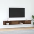 Kép 1/11 - 2 db barna tölgy színű szerelt fa TV-szekrény 100x31x25,5cm