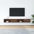 Kép 3/11 - 2 db barna tölgy színű szerelt fa TV-szekrény 100x31x25,5cm