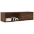 Kép 4/11 - 2 db barna tölgy színű szerelt fa TV-szekrény 100x31x25,5cm