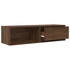 Kép 5/11 - 2 db barna tölgy színű szerelt fa TV-szekrény 100x31x25,5cm