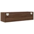 Kép 9/11 - 2 db barna tölgy színű szerelt fa TV-szekrény 100x31x25,5cm