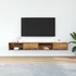 Kép 3/11 - 2 db antik fa szerelt fa fali TV-szekrény 100x31x25,5 cm