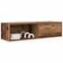 Kép 4/11 - 2 db antik fa szerelt fa fali TV-szekrény 100x31x25,5 cm