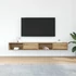 Kép 3/11 - 2 db kézműves tölgy színű szerelt fa TV-szekrény 100x31x25,5 cm