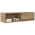 Kép 4/11 - 2 db kézműves tölgy színű szerelt fa TV-szekrény 100x31x25,5 cm