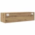 Kép 9/11 - 2 db kézműves tölgy színű szerelt fa TV-szekrény 100x31x25,5 cm