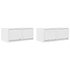 Kép 2/11 - 2 db fehér szerelt fa TV-szekrény 60x31x25,5 cm