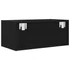Kép 8/11 - Fekete tölgy színű szerelt fa TV-szekrény 60x31x25,5 cm