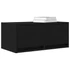 Kép 4/11 - 2 db fekete tölgy színű szerelt fa TV-szekrény 60x31x25,5 cm