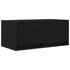 Kép 6/11 - 2 db fekete tölgy színű szerelt fa TV-szekrény 60x31x25,5 cm