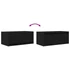 Kép 10/11 - 2 db fekete tölgy színű szerelt fa TV-szekrény 60x31x25,5 cm