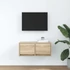 Kép 3/11 - Sonoma tölgy színű szerelt fa fali TV-szekrény 60x31x25,5 cm