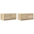 Kép 2/11 - 2 db sonoma tölgy színű szerelt fa TV-szekrény 60x31x25,5 cm