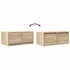 Kép 10/11 - 2 db sonoma tölgy színű szerelt fa TV-szekrény 60x31x25,5 cm