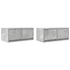 Kép 2/11 - 2 db betonszürke szerelt fa TV-szekrény 60x31x25,5 cm