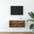 Kép 3/11 - Füstös tölgy színű szerelt fa TV-szekrény 60x31x25,5 cm