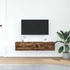 Kép 3/11 - 2 db füstös tölgy színű szerelt fa TV-szekrény 60x31x25,5 cm