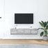 Kép 3/11 - 2 db szürke sonoma szerelt fa fali TV-szekrény 60x31x25,5 cm
