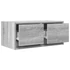 Kép 5/11 - 2 db szürke sonoma szerelt fa fali TV-szekrény 60x31x25,5 cm