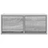 Kép 7/11 - 2 db szürke sonoma szerelt fa fali TV-szekrény 60x31x25,5 cm