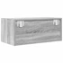 Kép 9/11 - 2 db szürke sonoma szerelt fa fali TV-szekrény 60x31x25,5 cm