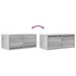 Kép 10/11 - 2 db szürke sonoma szerelt fa fali TV-szekrény 60x31x25,5 cm
