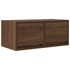 Kép 6/11 - 2 db barna tölgy színű szerelt fa TV-szekrény 60x31x25,5 cm