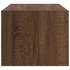 Kép 8/11 - 2 db barna tölgy színű szerelt fa TV-szekrény 60x31x25,5 cm
