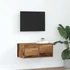 Kép 1/11 - Antik fa színű szerelt fa TV-szekrény 60x31x25,5 cm