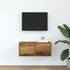 Kép 3/11 - Antik fa színű szerelt fa TV-szekrény 60x31x25,5 cm