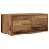 Kép 6/11 - 2 db antik fa szerelt fa fali TV-szekrény 60x31x25,5 cm