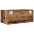 Kép 9/11 - 2 db antik fa szerelt fa fali TV-szekrény 60x31x25,5 cm